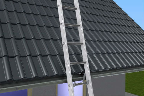 Laddergrip voor schuin dak